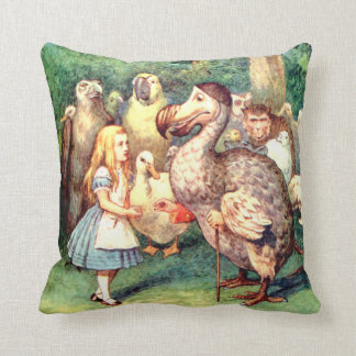 Alice and the Dodo Bird in Wonderland Cushion