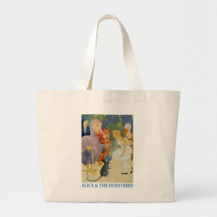 Alice and the Dodo Bird Large Tote Bag
