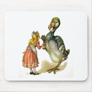 Alice and the Dodo Bird Mouse Pad