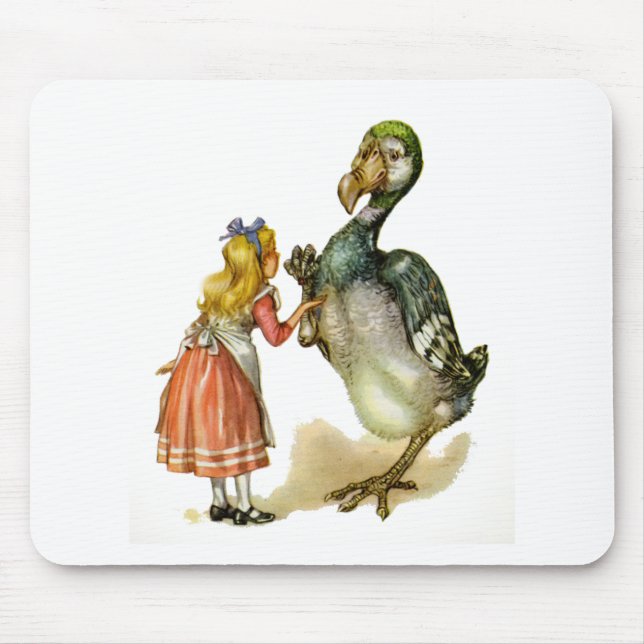 Alice and the Dodo Bird Mouse Pad (Front)