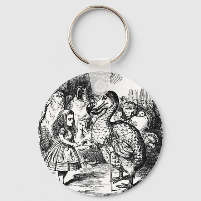 Alice and the Dodo Key Ring (Front)