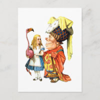 Alice and The Duchess Play Flamingo Croquet