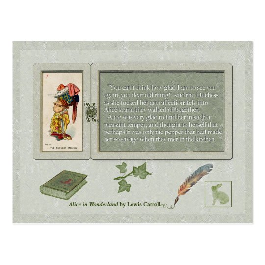 Alice and The Duchess Smiling Postcard
