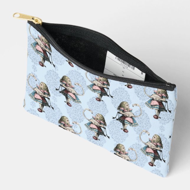 Alice and the Flamingo Accessory Pouch (Open)