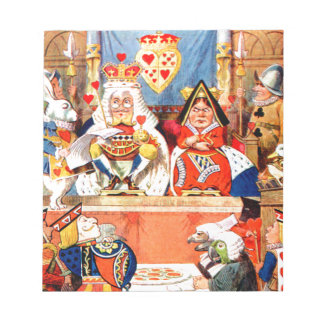 Alice and The Knave of Hearts Trial in Wonderland Notepad