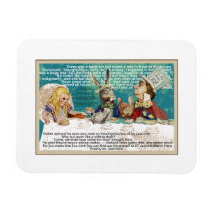Alice and the Mad Hatter Tea Party Magnet
