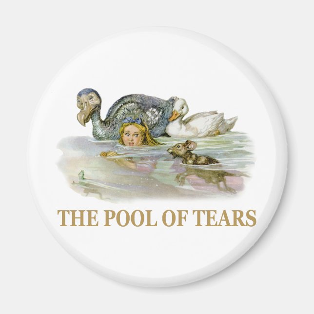 Alice and the pool of tears magnet (Front)