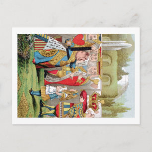 ALICE AND THE QUEEN OF HEARTS POSTCARD