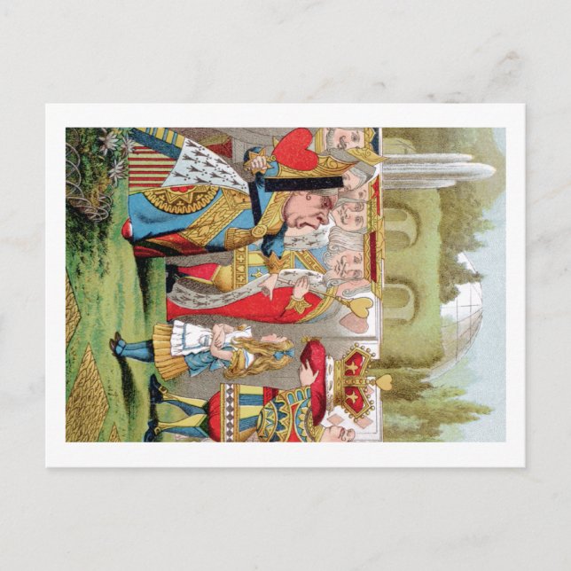 ALICE AND THE QUEEN OF HEARTS POSTCARD (Front)