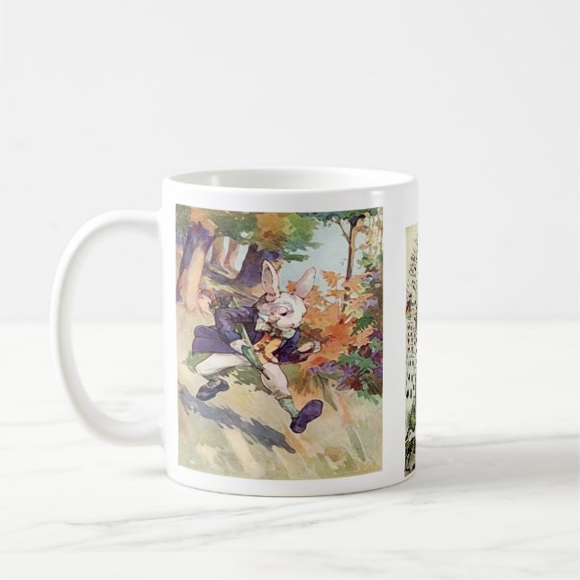 Alice and the Rabbit ~ Coffee Cup / Mug (Left)