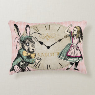 Alice and the Rabbit Decorative Cushion