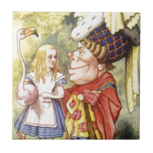 Alice and the Red Queen Ceramic Tile