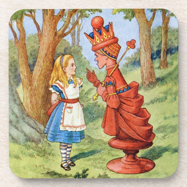 Alice and the Red Queen in Wonderland Coaster (Front)