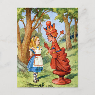 ALICE AND THE RED QUEEN POSTCARD