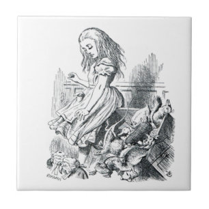 Alice and the Squirrels Ceramic Tile