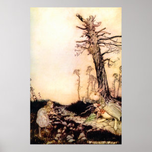 'Alice And The White Rabbit' Poster