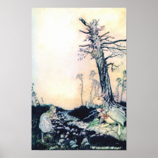 Alice and the White Rabbit Poster