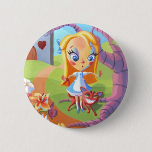 Alice and Wonderland 6 Cm Round Badge