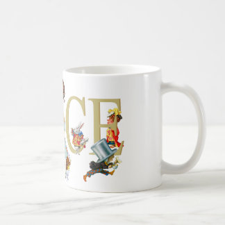 Alice and Wonderland and Friends Coffee Mug
