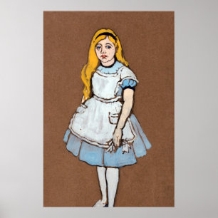 Alice and Wonderland Forest Character Painting-1 Poster