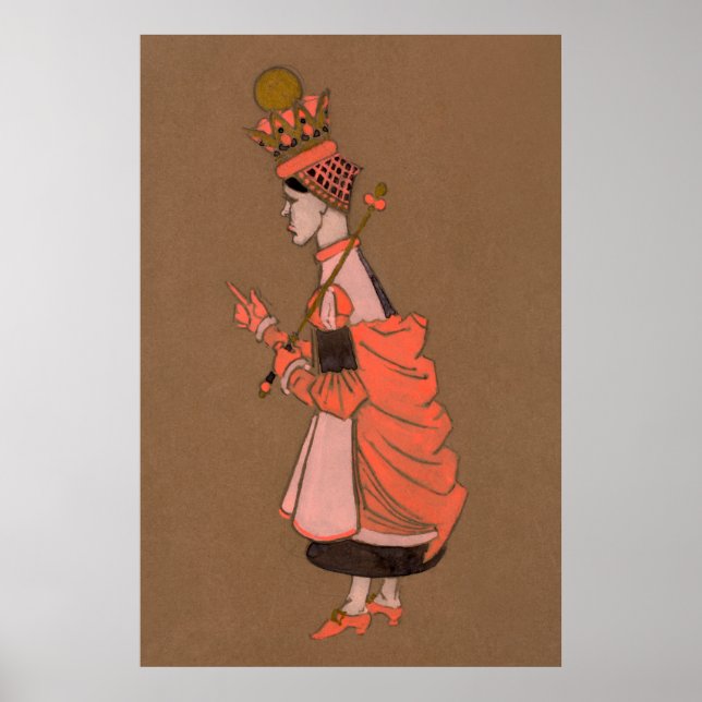 Alice and Wonderland Forest Character Painting-3 Poster (Front)