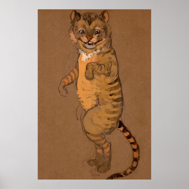 Alice and Wonderland Forest Character Painting-9 Poster (Front)