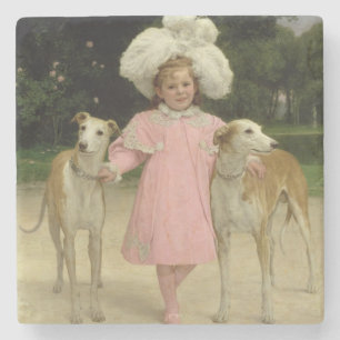 Alice Antoinette de la Mar, aged five Stone Coaster