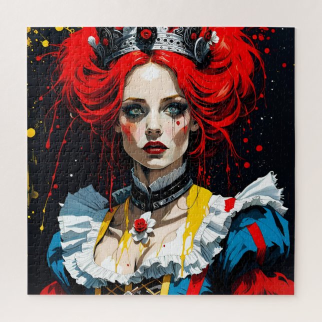Alice as the Red Queen Jigsaw Puzzle (Vertical)