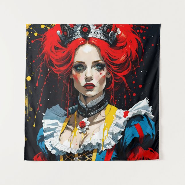 Alice as the Red Queen Tapestry (Front)