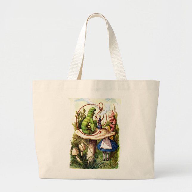ALICE ASKS ADVICE FORM A CATERPILLAR LARGE TOTE BAG (Front)