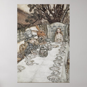 Alice at the Mad Hatter's Tea Party   Poster
