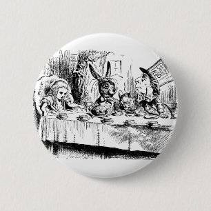 Alice at the Mad Tea Party 6 Cm Round Badge