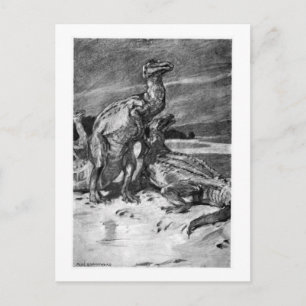 Alice B. Woodward: Iguanodonts art postcard
