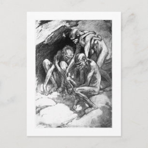 Alice B. Woodward: Pithecanthropus art postcard