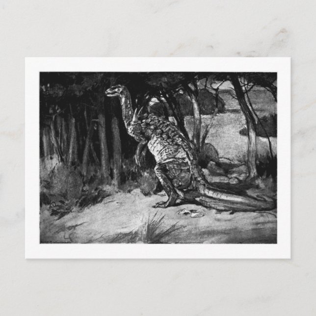 Alice B. Woodward: Scelidosaurus art postcard (Front)