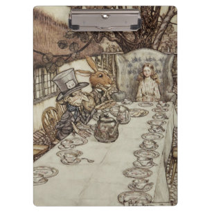 Alice Birthday Unbirthday Rabbit Hatter Party Clipboard