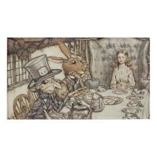 Alice Birthday Unbirthday Rabbit Hatter Party Name Tag