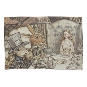 Alice Birthday Unbirthday Rabbit Hatter Party Pillowcase