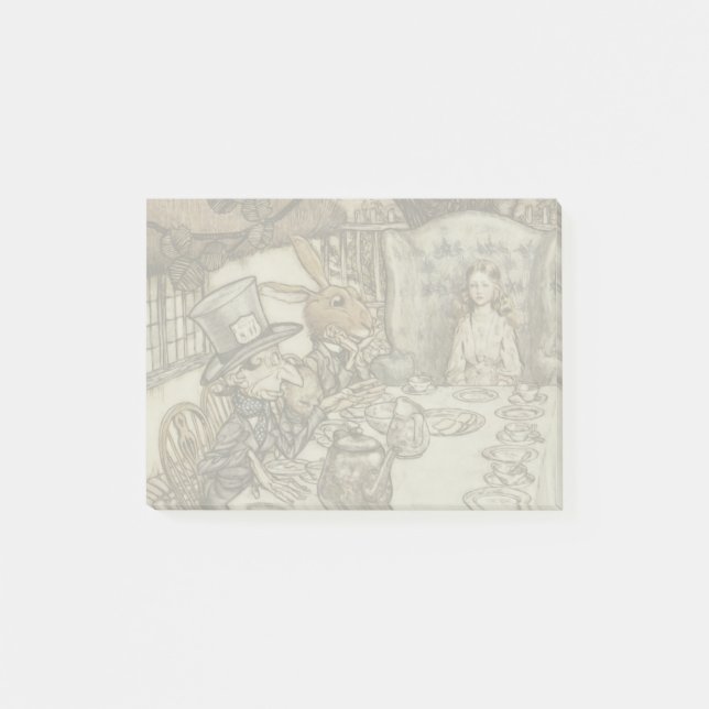 Alice Birthday Unbirthday Rabbit Hatter Party Post-it Notes (Front)