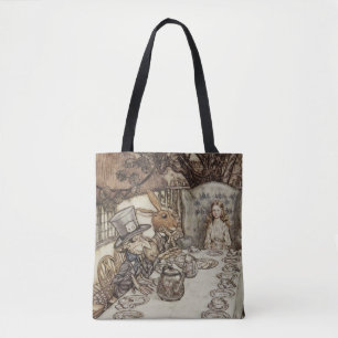 Alice Birthday Unbirthday Rabbit Hatter Party Tote Bag