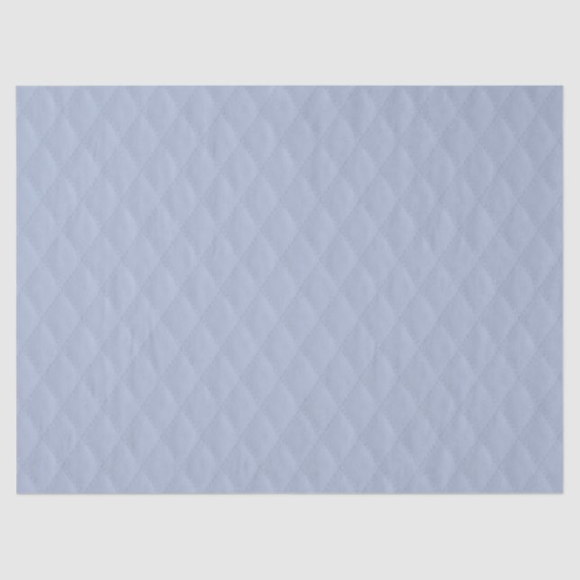 Alice Blue Diamond Quilted Stitched Pattern Tissue Paper (Front)