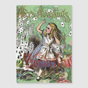 alice cards wonderland hatter rabbit
