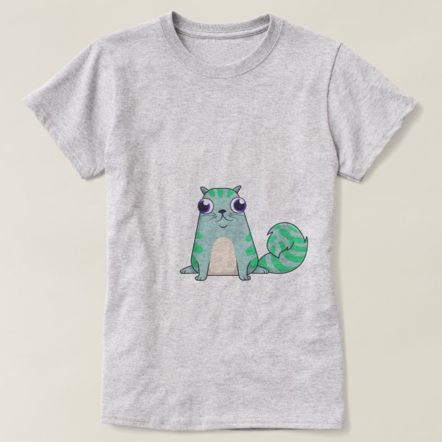 Alice Cat CryptoKitties T-Shirt (Design Front)
