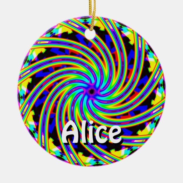 Alice (Change the Words) Ceramic Ornament (Front)