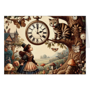 Alice & Cheshire Cat: Whimsical Wonderland Fantasy