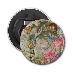 Alice Cheshire Cat Wonderland Tree Garden Bottle Opener