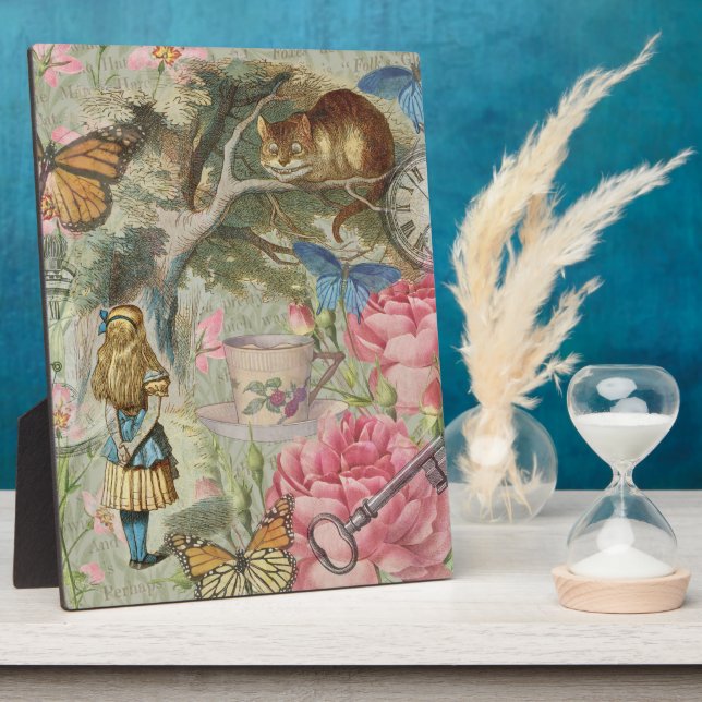 Alice Cheshire Cat Wonderland Tree Garden Plaque (Side)