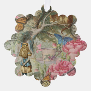 Alice Cheshire Cat Wonderland Tree Garden Tree Decoration Card