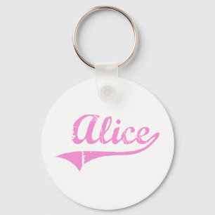 Alice Classic Style Name Key Ring