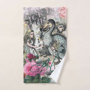 Alice Classic Wonderland Dodo Tenniel Art Bath Towel Set